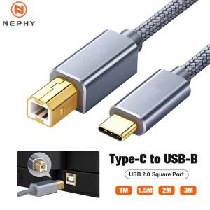 USB B 2.0 프린터 케이블 epson호환 hp 호환 canon호환 Brother macbook 호환 Pro 용 편조 스캐너 samsung