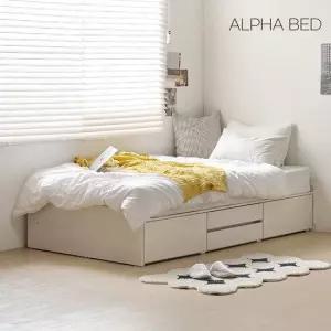 알파침대 이브 무헤드 2단 수납침대 SS