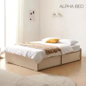 알파침대 아인 무헤드 슬라이딩 빅수납 침대프레임 SS