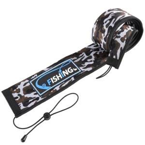 KPEPIX 내광성 네오프렌 낚싯대 슬리브 - 보관 및 운송용 커버 주조, 트롤링, 방적용 천공 방지 양말