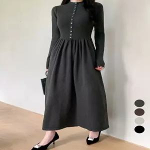 [앳마크]ATMARK 버튼슬림플레어원피스_AA59OP022G