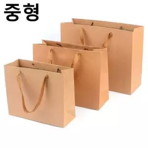 무지 크라프트 선물백 중형 X20개 종이 쇼핑백 포장백