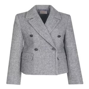 [비비드 시크릿가너]여성 클래식 헤링본 더블 버튼 겨울 정장 자켓