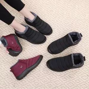 여성 겨울 엄마신발 방한화 패딩 단화 기모 안감 방수 방한화 남녀공용신발 운동화 털운동화 따뜻한