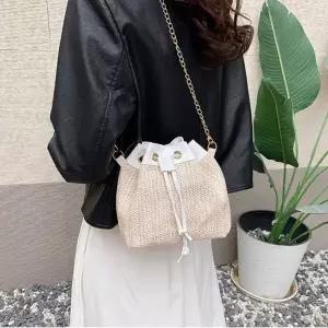 왕골 체인 라탄 가방 복조리 미니 버킷백 크로스백