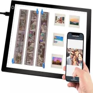 젠 슬라이드 뷰어 라이트 박스 필름 네거티브 및 스캔 아티스트 스케치 밝기 조절이 가능한 3개의 A4