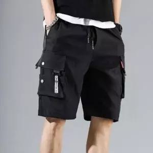 남성 여름 캐주얼 여행 패션 포켓 카고 팬츠 반바지