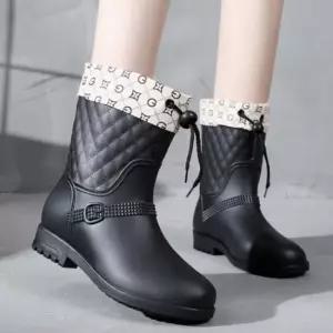 인기상품 레인부츠 겨울 장화 작업화 미들 기모 여자 내피탈부착 [WFL6D5J_260109]
