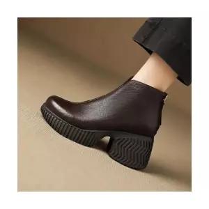 여성용 플랫 신발 앤티크 웨지 힐 펌프스 진가죽 키높이 스틸레토 KS5