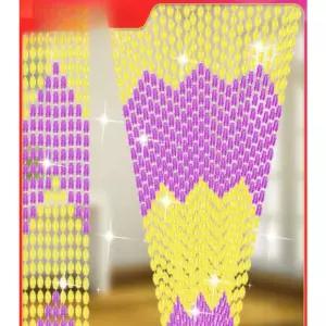 구슬 문발 현관 비즈 비즈발 가리개 창문 중국집 식당