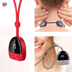 목걸이형 목마사지 셀프 전기 ems 목마사지기 미니 빨간색 승모근마사지