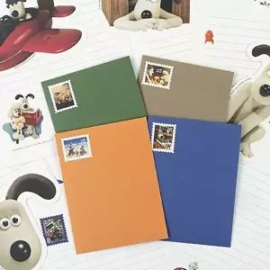 귀여운편선지세트 귀여운 월레스와그로밋 편지지 세트 랜덤 7P 편선지