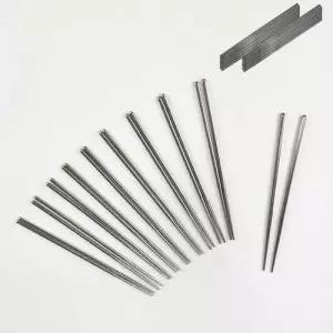 스텐 라이트진공 젓가락 민자 30인 업소용 식기 수저 WFF921D