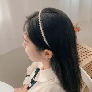 머리띠 꼬임 진주 헤어 펄 밴드 WEDD9B0