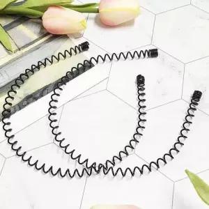 철 스프링 머리띠 업 헤어밴드 여성 여성머리띠 WECA964