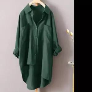 롱셔츠 언발 블라우스 여성 블라우스 롱셔츠