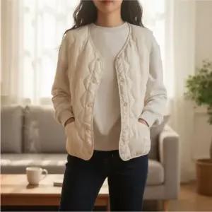 가볍고 따뜻한 겨울 셔링 패딩 조끼 여성용 데일리 경량 베스트