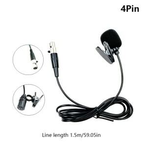 호환 AKG 젠하이저 무선 바디팩 송신기 미니 3 핀 XLR 잠금 가능 1Pcs 전문 라발리에 옷깃 마이크