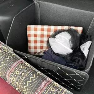 차량용 가죽커버 트렁크정리함 중형 차량신발장 WEE357D