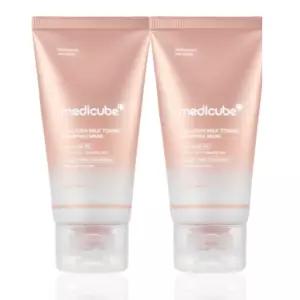 메디큐브 필오프팩 랩핑 마스크 콜라겐 우유 토닝 2개