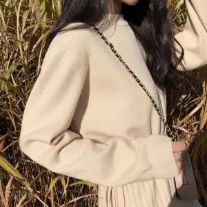 니트 가을 롱 원피스 하객 맥시 카라 골지 H라인 WEE9162