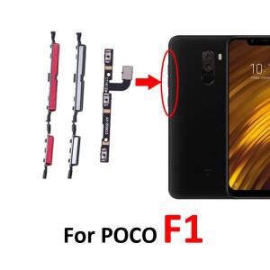 호환 샤오미 포코 F1 휴대폰용 새 전원 볼륨 버튼 켜기 위아래 키 내부 플렉스 케이블 용)