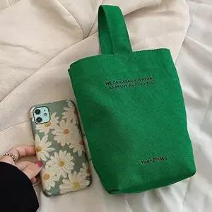 레터링 포인트 미니 에코백 핸드 토트백 캐주얼 코디 WEE92CB