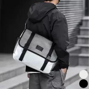 남녀 공용 메쉬 포켓 학생 데일리 메신저백 크로스백 WEF0228
