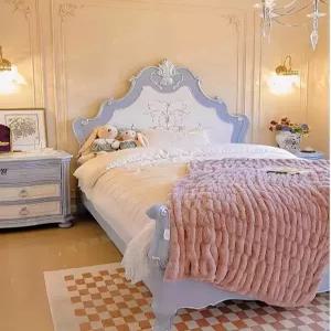 공주풍 원목 침대 예쁜 디자인 방 인테리어 친환경 침대