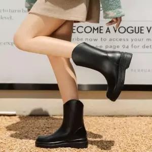 베이직 미들 유광 하프 레인부츠 FR-161875 WEC992B