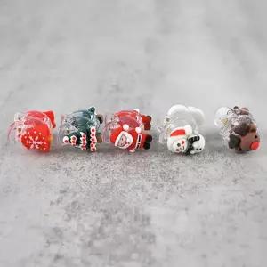 머리핀 (8개세트) 시즌2 E10] 크리스마스 투명 집게