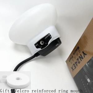 호환 Yongnuo YN24EX 듀얼 헤드 플래시 접착제와 호환 DIY 조명 커버  전등갓 램프 굴뚝 소프트