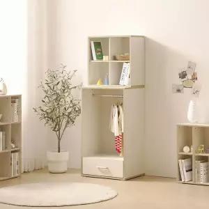 아이방 꾸미기 복합수납 옷장 유해물질 없는 스마트 정리 WB691