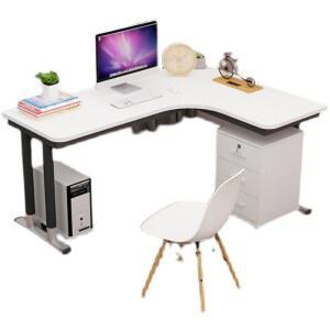 기억자 책상 컴퓨터 ㄱ책상 서재 ㄱ자책상 레트로 선반 조립식 모서리 코너책상 화이트 L자
