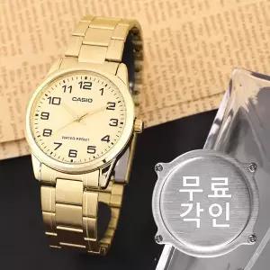 [카시오]무료각인 카시오 MTP-V001G-9B 정장 남자메탈시계 d
