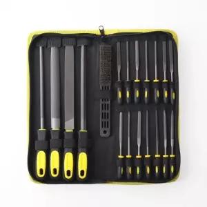 ( )연마공구 야스리 쇠줄 19종옐로우 보관파우치 목공쇠줄