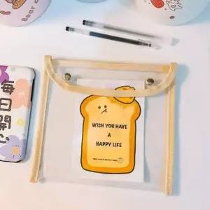 ( )파우치 사각 주머니 PVC투명 화장품 포켓 대형 동전지갑