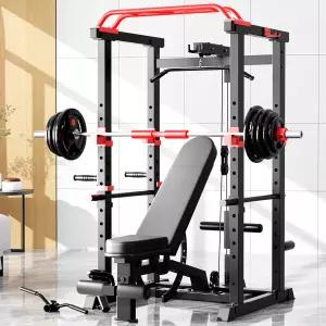 멀티파워랙 스쿼트 벤치 중량보관 케이블 안전가드