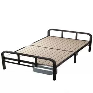 접이식 싱글 받침 프레임 1m 원목 베드 침대