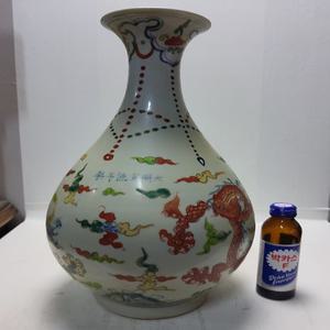 초대형 명대 청화백자 용무리 대주병 높이39cm무게2.6kg 단초마을 골동품/수집품/도자기