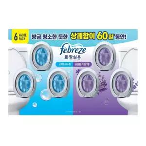 페브리즈 화장실용 실내용 비치형 방향제 6.3ml x 6개 코스트코