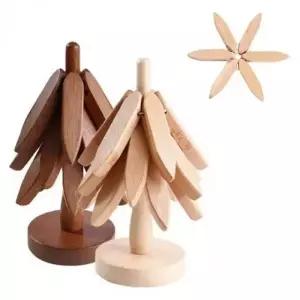 원목 나무 냄비 받침대 캠핑 뚝배기 테이블 집들이 선물