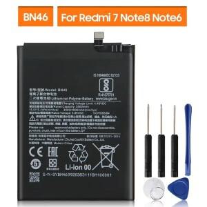 호환 샤오미 레드미 노트8 8T 7 6 BN46 휴대폰 배터리 4000mAh