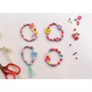 아기곰돌이 파스텔 우드팔찌 DIY 10세트 주일학교2부 소근육발달