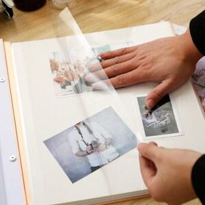 기념첩 자가부착 코팅 가죽앨범 스웨이드 초음파 필름패밀리 영상집 로맨틱 순색 앨범