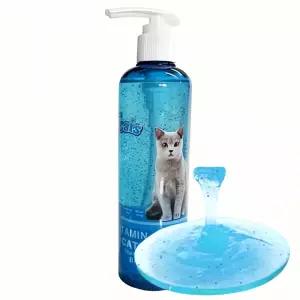 고양이 샴푸 베이비파우더향 300ml 정제 애완동물 향수 펫 용품 미용 털 관리 파우더