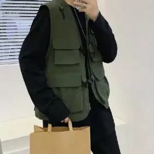 [콩심팥심]남성용 아웃도어 포켓 조끼 캠핑 낚시 등산 작업용