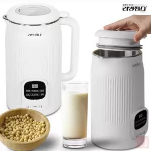 1200ml 대용량 스텐 두유제조기 5가지 조리 모드+가열 보온 세척 기능 콩국물 죽 두유 건강식 제조기