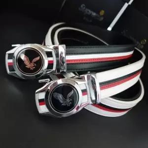 서클 스트라이프 사선 소가죽 자동벨트   남성벨트 남자밸트 선물