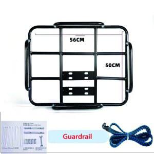 오토바이 전기 자전거용 범용 화물 랙 음식 배달 상자 랙 후방 그릴 적재 스틸 튜브